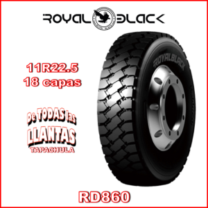 Llanta para camión 11R22.5 TL 18 149/146M Royal Black RD860