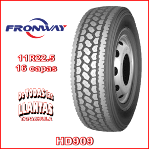 Llanta Fronway HD909 11R22.5 para camión, posición de tracción.