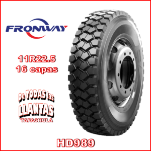 Llanta FRONWAY HD989 11R22.5 TL 16PR Off-Road para camiones.