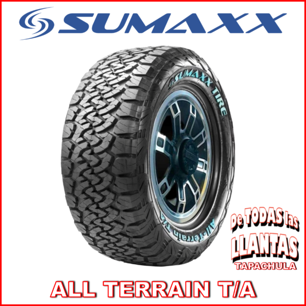 "Llanta SUMAXX ALL-TERRAIN 6PR modelo LT31X10.50R15, diseño robusto para todo tipo de terrenos, con logo de la marca."