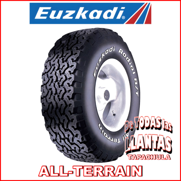 Llanta Euzkadi modelo ALL TERRAIN disponible en Tapachula